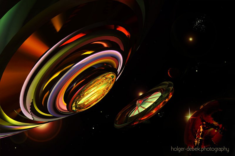 Digital Art - Major Tom interstellar memorial station